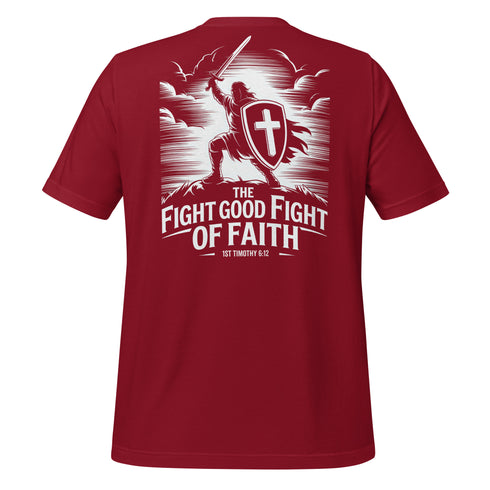 Fight The Good Fight Christian Bible Verse T-Shirt
